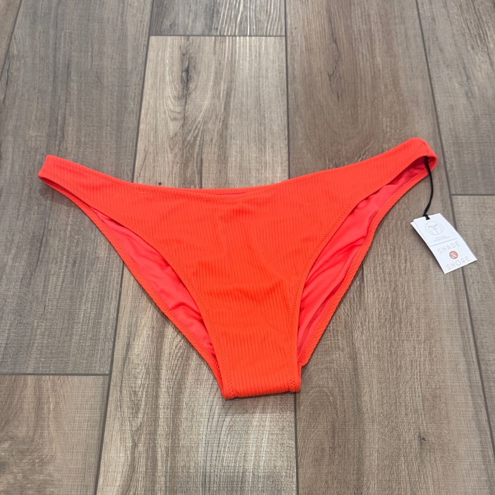 Shade & Shore Bold Orange Bikini Bottoms